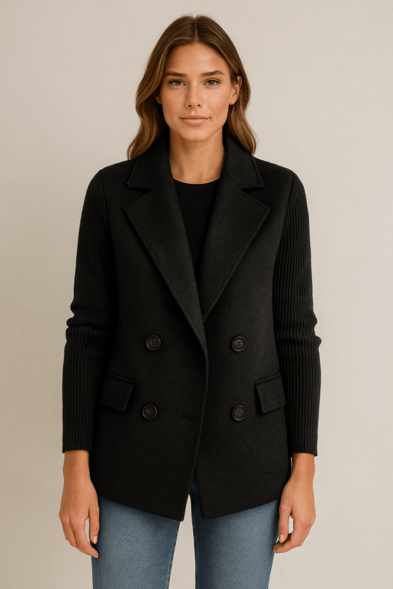 AMA | Blazer with Knit Sleeves