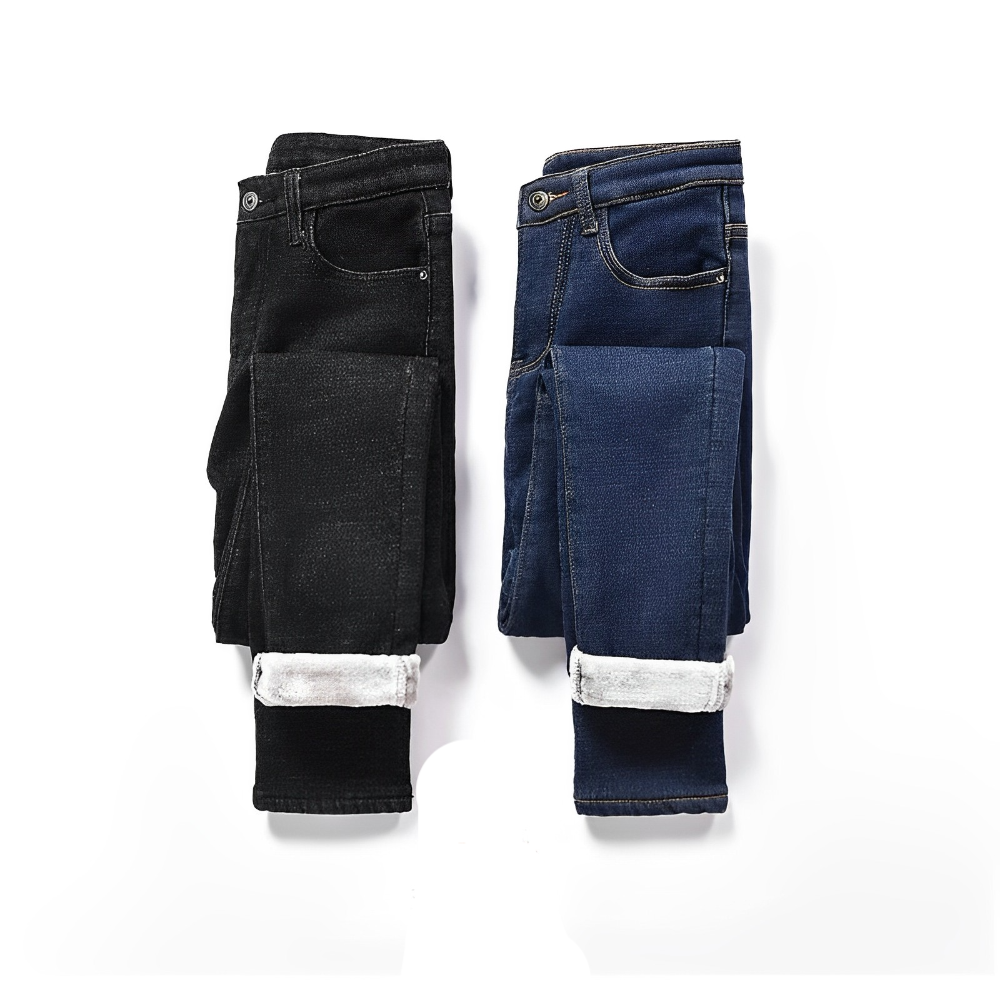 Alannah - Warm Fleece-Lined Winter Jeans