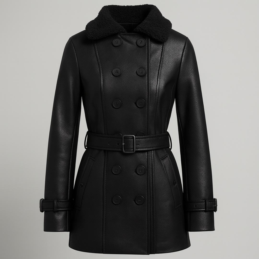 Lena™ | Classic Leather Coat