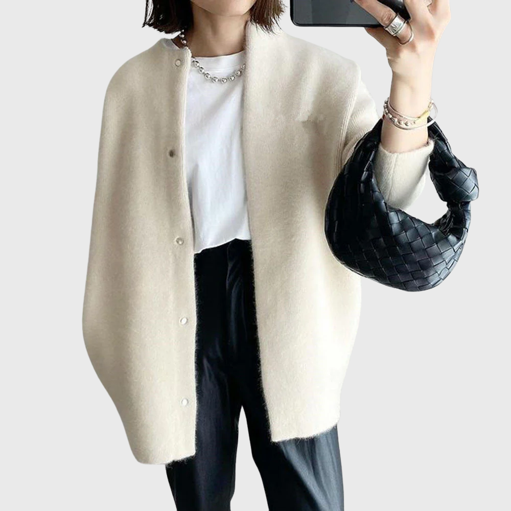 Chloé™ - Elegant Cashmere Cardigan
